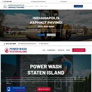 Asphalt paving and Powerwash hompage