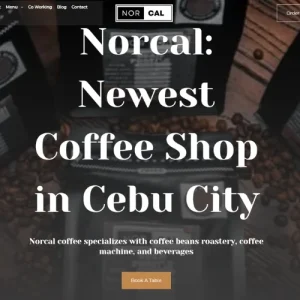 Homepage of NorCal Coffee